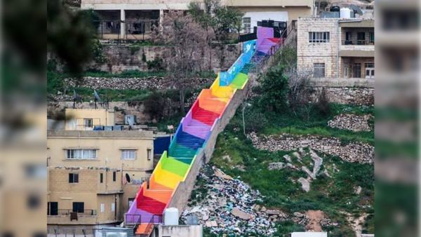 colorful stairs