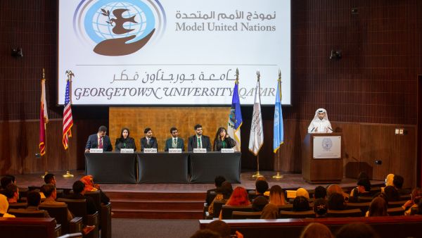 During the event Georgetown Arabic Debate Team Wins Best Speaker and Earns Top Four Ranking at the 2nd Asian Arabic Debating Championship in Oman