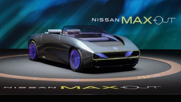 Max-Out all-electric convertible makes physical debut at month-long event Nissan Futures showcases innovations in sustainable mobility