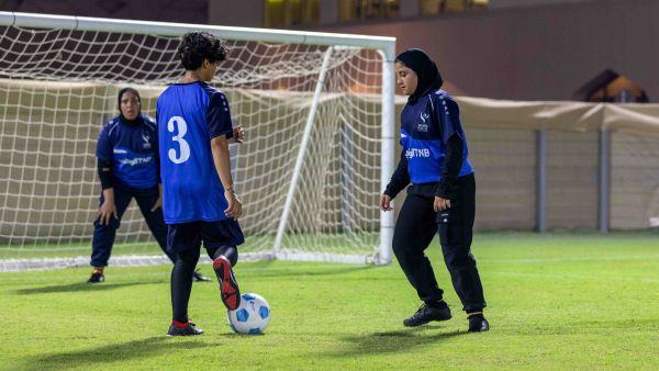 During the event QF To Support the Education of Young Palestinian Female Footballers