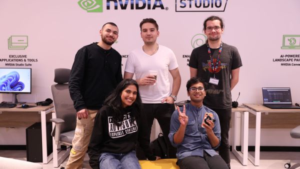 During the event NVIDIA Middle East & SAE crown UAE winner at Global Game Jam 2023