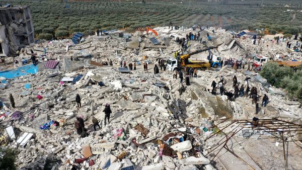 ارتفاع حصيلة ضحايا الزلزال الذي ضرب سوريا فجر اليوم الإثنين (أ ف ب)