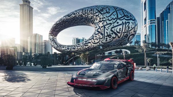 All-electric prototype arrives following Audi’s world-famous Elektrikhana film and project with Ken Block Museum of the Future hosts Audi’s iconic S1 e-tron quattro Hoonitron – a race car like no other