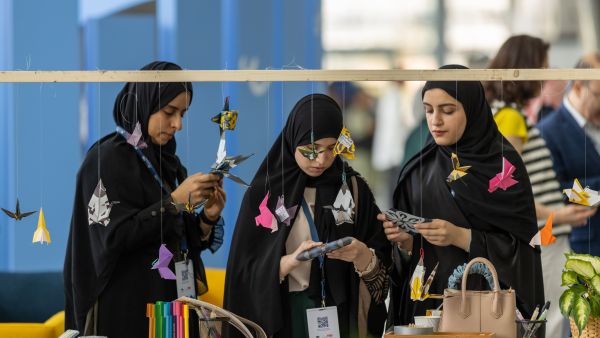 During the event Her Highness Sheikha Moza attends opening of the TEDinarabic summither highness sheikha moza attends opening of the tedinarabic summit