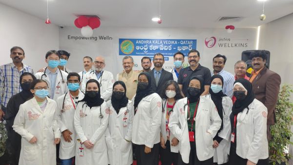 During the event WCM-Q students participate in a free medical camp for workers