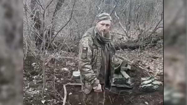 A photo of an Ukrainian soldier who was reportedly killed by Russian forces in a viral video. (Twitter) Ukrainian soldier
