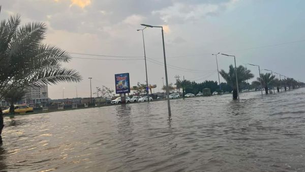 فيضانات في النجف- الصورة عن مواقع التواصل الاجتماعي