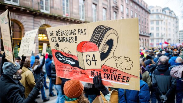 Anti-Macron Pension Protests