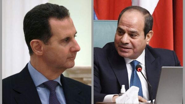 السيسي قد اجرى مكالمة هاتفية مع الاسد هي الاولى لزعيم مصري منذ اندلاع الثورة السورية ضد النظام الحاكم 