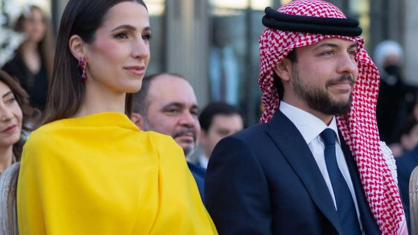 ولي العهد الأردني الأمير الحسين بن عبدالله برفقة خطيبته الآنسة رجوة 