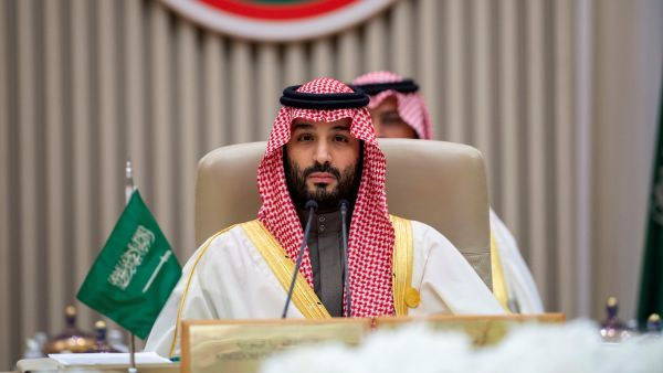 Saudi Crown Prince Mohammed bin Salman chairing the forty-third session of the Gulf Cooperation Council (GCC), in Riyadh on the sidelines of the Gulf Arab Chinese Summits, on December 9, 2022. (Photo by Bandar AL-JALOUD / SPA / AFP) Mohammed bin Salman
