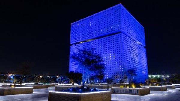 Qatar Foundation QF’s Education City lit in blue for World Autism Awareness Day