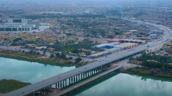 مشهد من مدينة الناصرية مركز محافظة ذي قار في جنوب العراق