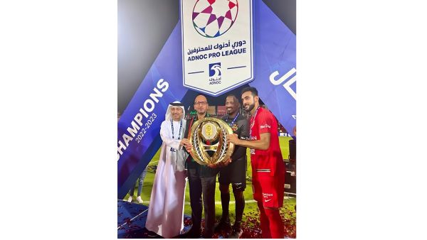 During the event Arabian Automobiles Celebrates Shabab Al Ahli Club's Crowning as Champions of the 2023 Adnoc UAE Pro League