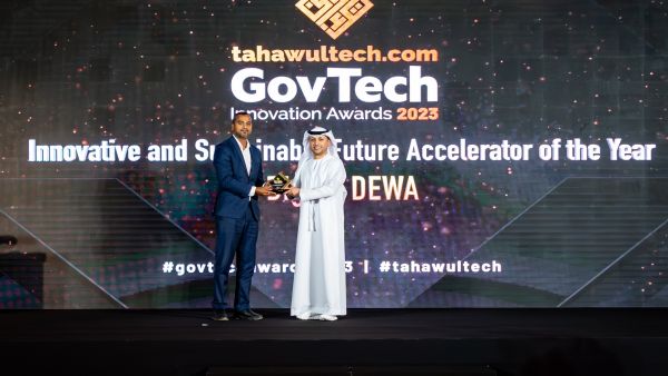 During the event Digital DEWA Wins GovTech Innovation Award for Innovative and Sustainable Future Accelerator of the Year