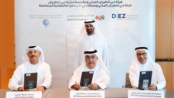 Dubai Civil Aviation Authority Signs MOU with Dubai Aviation City Corporation and Dubai Integrated Economic Zones to Accelerate Digitalization of Aviation Operations