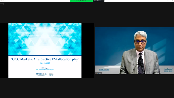 Markaz concludes webinar on how GCC equities are evolving as an important opportunity within Emerging Markets