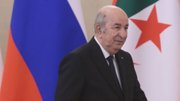 Algeria's President Abdelmadjid Tebboune attends a meeting with Russian President at the Kremlin in Moscow on June 15, 2023. (Photo by Mikhail METZEL / SPUTNIK / AFP) UAE ambassador