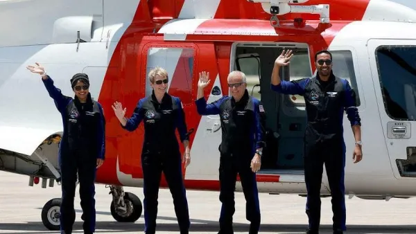 First arab woman and team of four astronauts return safely to earth from research mission aboard International Space Station