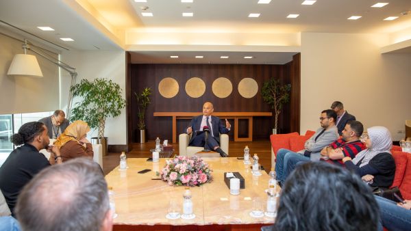 During the event Georgetown Dean Safwan Masri Shares Bold Initiatives and Plans for Preeminence at Media Roundtable
