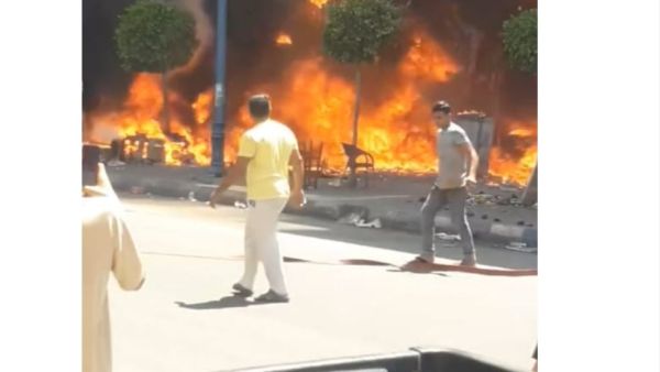 حريق في مول دبي 