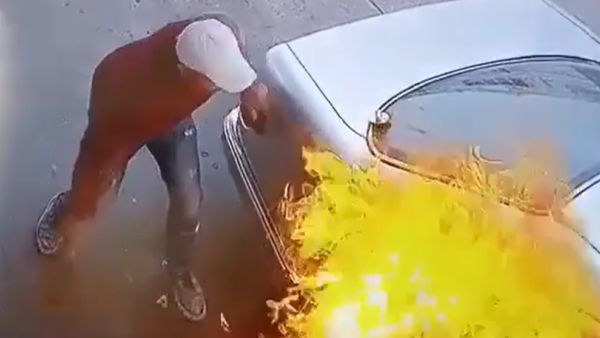 العناية الالهية تحول دون كارثة محققة في محطة وقود بالاردن