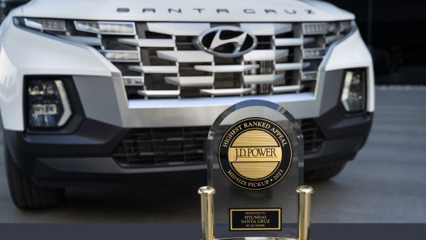 Hyundai Santa Cruz Wins J.D. Power U.S. APEAL Award for the Second Year in a Row