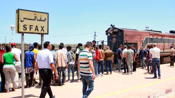 migrants in Tunisia