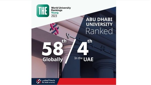 ADU ranks as the 58th best university in the world according to ‘Times Higher Education Young University Rankings’ 2023