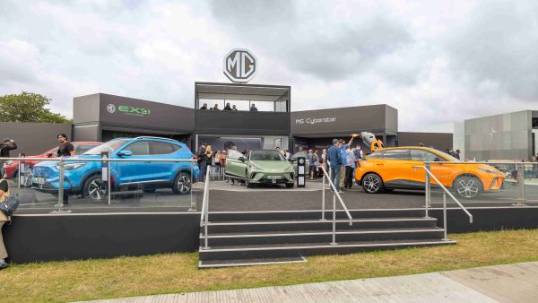 MG booth at Goodwood 2023. Mg Electrifies Goodwood With Triple Global Debut