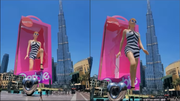باربي في شوارع دبي 