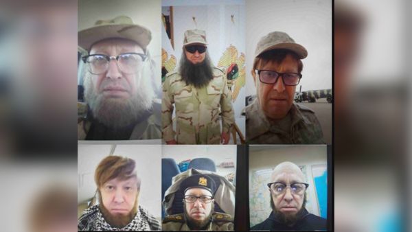 Photo allegedly showing Wagner chief Yevgeny Prigozhin disguised as different world officials. (Twitter) Wagner chief