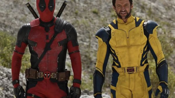 Hugh Jackman in Wolverine suit
