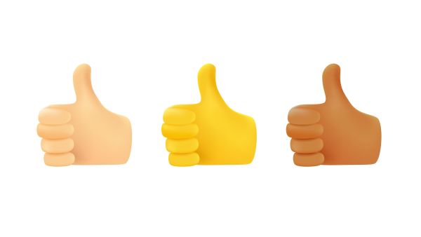  “thumbs-up” emoji 