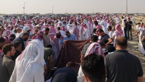 تشييع جثمان عائلة الخرمة في السعودية 