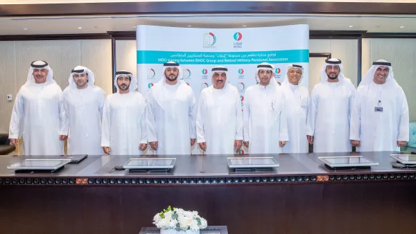 اينوك توقع اتفاقية استراتيجية مع جمعية العسكريين المتقاعدين للإرتقاء بالبنية التحتية لقطاع بيع الوقود بالتجزئة في الدولة