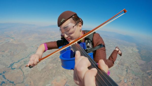 Stunt celebrates the launch of Mission: Impossible – Dead Reckoning Part One, in cinemas now Watch – How Etihad Airways Did The Impossible: A Mid-air Orchestra In Skydiving Stunt