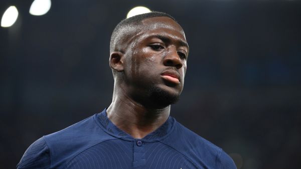 France's defender #24 Ibrahima Konate looks on during the Qatar 2022 World Cup Group D football match between Tunisia and France at the Education City Stadium in Al-Rayyan, west of Doha on November 30, 2022. (Photo by FRANCK FIFE / AFP)