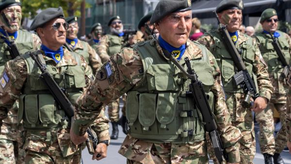 Old National Guard soldier taking part in Greek In Cyprus