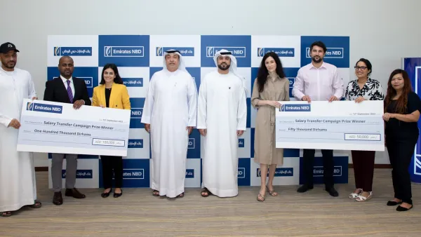 بنك الإمارات دبي الوطني يعلن أسماء الفائزين بالجوائز الكبرى  لحملة تحويل الراتب
