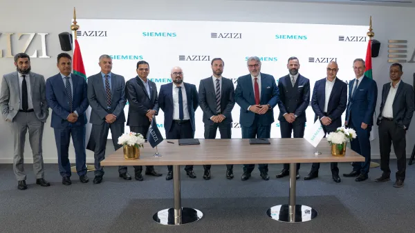 عزيزي للتطوير تُبرم مذكرة تفاهم مع سيمينز لتحقيق أهداف الاستدامة في دولة الإمارات العربية المتحدة