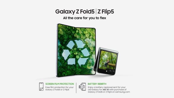 Samsung Galaxy Z Fold5 and Flip5 customers to benefit from free screen protection, discounted battery replacement