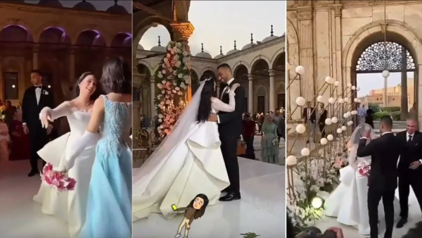 حفل زفاف وموسيقى ورقص داخل مسجد