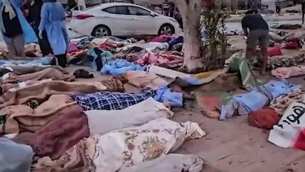 مقابر جماعية بمدينة درنة