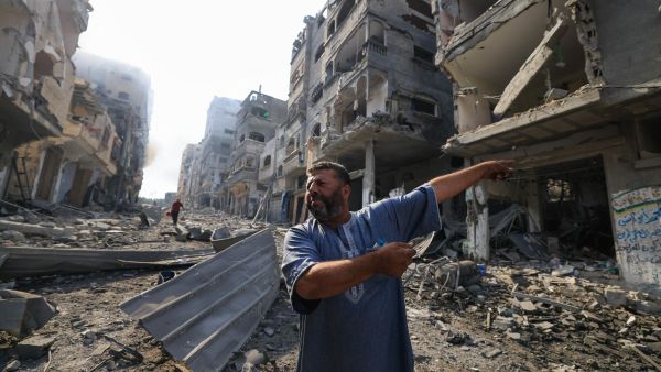 damage following overnight Israeli airstrikes in Gaza