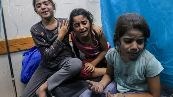 At least 1,524 children were killed by Israeli attacks in the last week. (Mahmud Hams/AFP)
