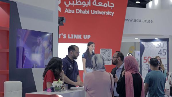 During the event Abu Dhabi University showcases participates at Najah Abu Dhabi exhibition 2023 to showcase its latest programs and scholarships