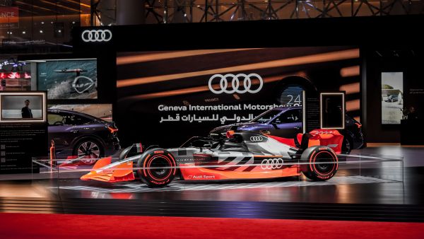 Audi F1 Showcar at GIMS Qatar. Audi's Triumph at GIMS Qatar 2023 Sets the Stage for a Future of Progress and Performance