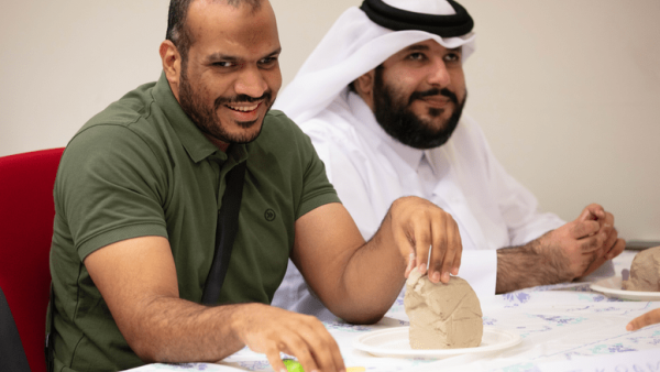 During the event Qatar Foundation Holds Inclusive Workshops Connecting Art With Health And Wellness