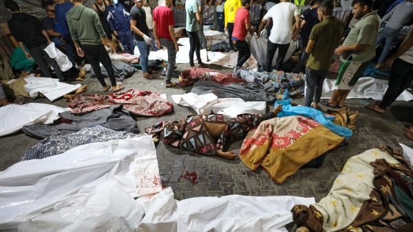 استشهاد أكثر من 500 فلسطيني في مستشفى الأهلي المعمداني 